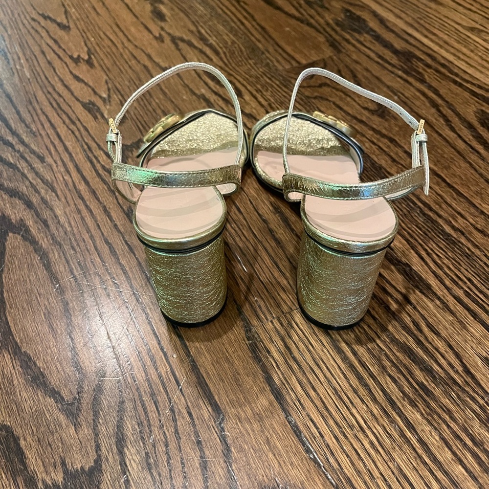 Gucci Marmont High Block Heel Sandals - Picture 6 of 6